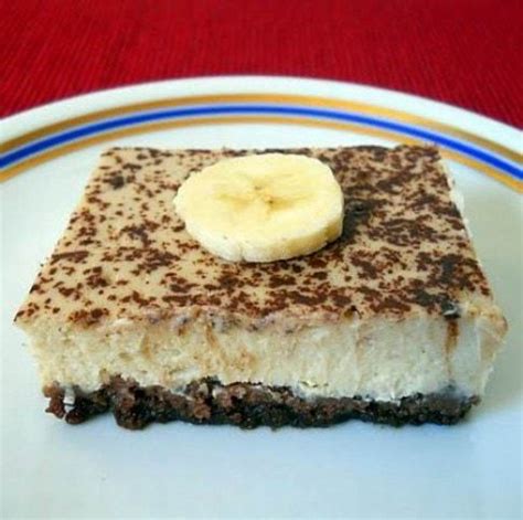 Banános sajttorta szelet