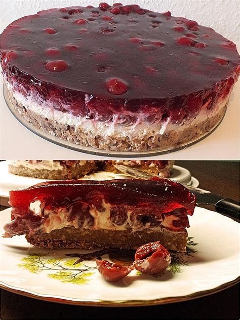 Különböző sütés nélküli torták egy asztalon