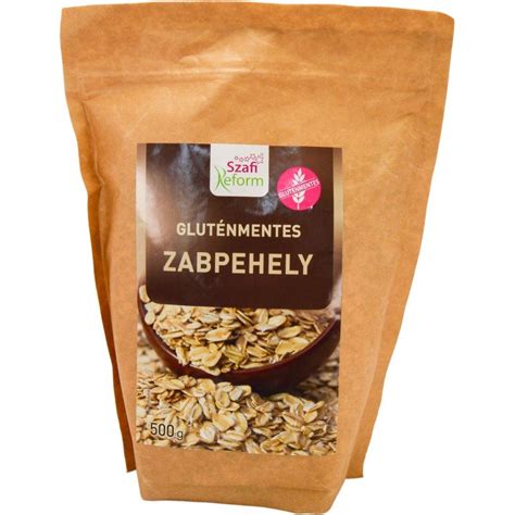 Gluténmentes zabpehely jelölés