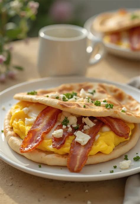 Baconös tojásos cipó reggelire, friss fűszernövényekkel