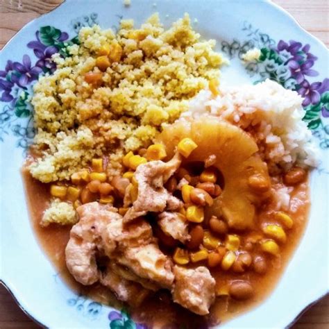 ananászos csirkeragu krumplival
