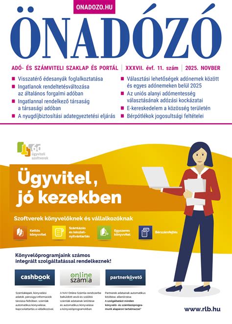 Önadózó újság borítója