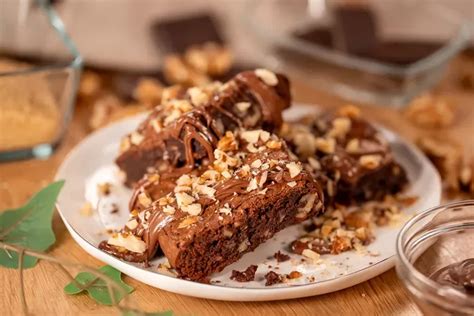 Kockára vágott Nutellás brownie