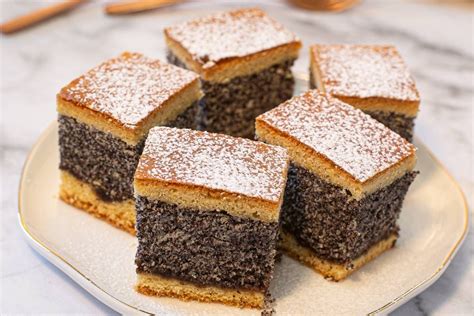 Mákos sütemény újévi asztalon