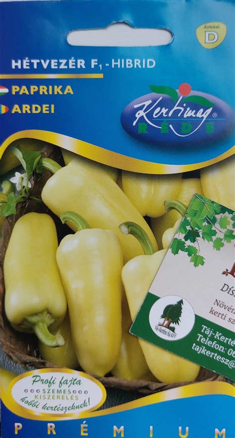 Hétvezér F1 paprika termése