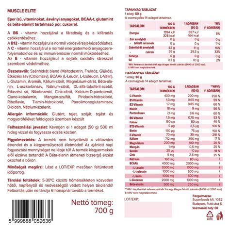 Tápanyagtáblázat: A máj ásványianyag- és vitamintartalma