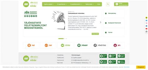 A Főtáv ügyfélszolgálati pultja
