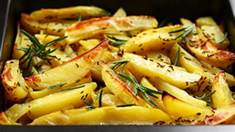 Jamie Oliver sült krumpli recept illusztráció