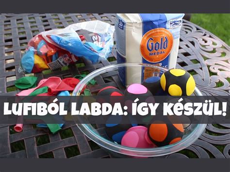 Liszttel töltött lufi labdák