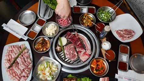 Korean barbecue asztali grillen
