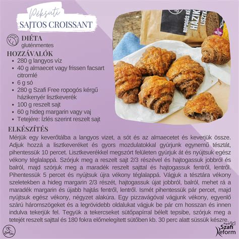 Házi készítésű Szafi Reform croissant lazackrémmel és sajttal