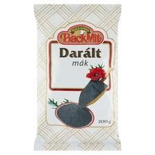 Frissen darált mák kávédarálóban