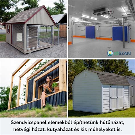 Horgászház tóparton szendvicspanelből
