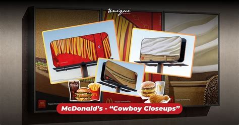 McDonald's Cowboy Closeups kampány illusztráció