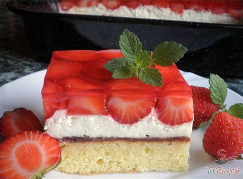 tejfölös epres sütemény recept