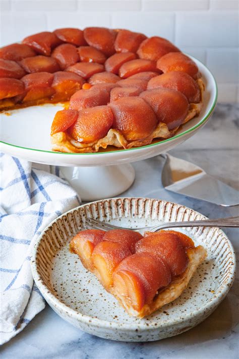 Tarte Tatin in a pan before flipping