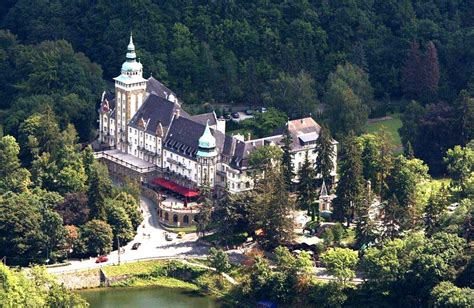 Lillafüred panoráma a Palotaszállóval és a Hámori-tóval
