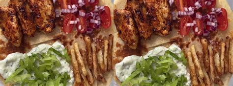Házi csirke gyros tzatzikivel