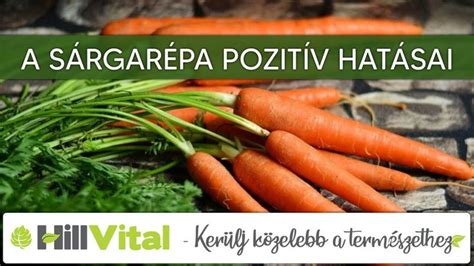 Sárgarépa jótékony hatásai infografika