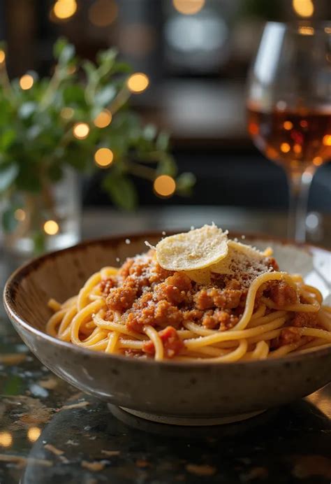 Spagetti padlizsán raguval és bazsalikommal