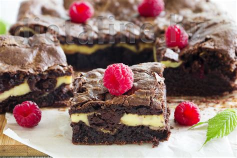 krémsajtos brownie márványos mintával