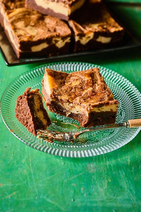 krémes sajttorta brownie márványos teteje
