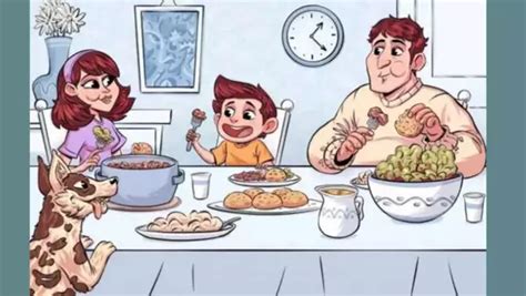 család együtt étkezik