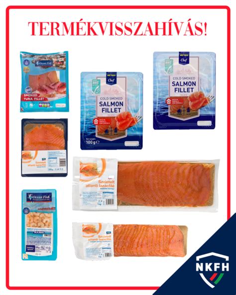 Listeriával fertőzött lazac csomagolása