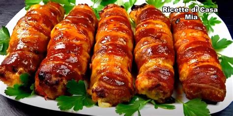 Göngyölt hús szeletek