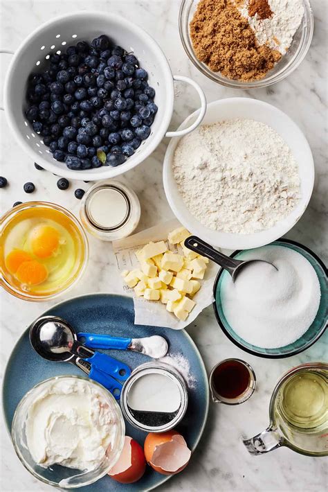 ingredients for muffins