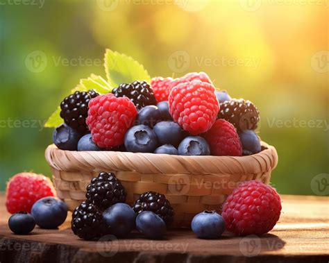 fresh forest berries