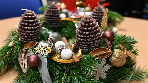 Természetes adventi koszorú