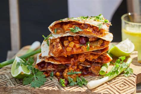 mexikói babos-csirkés quesadilla