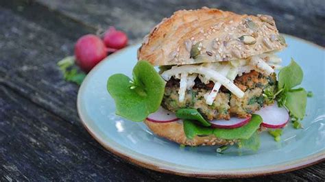 Vegetáriánus gesztenyés burger
