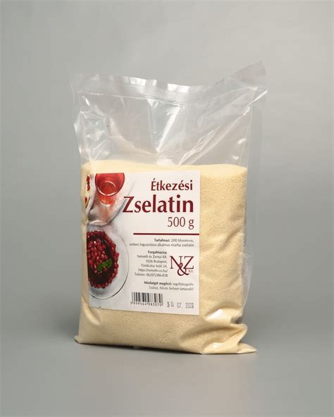 Zselatin lapok és por
