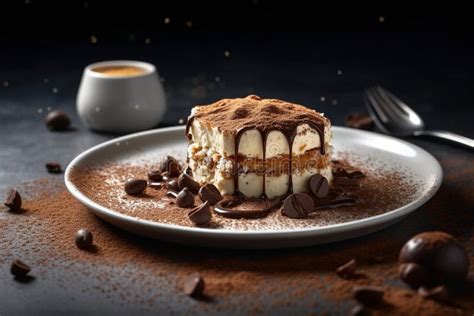 Layered tiramisu dessert
