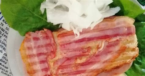 Bacon szeletek zöldségekkel