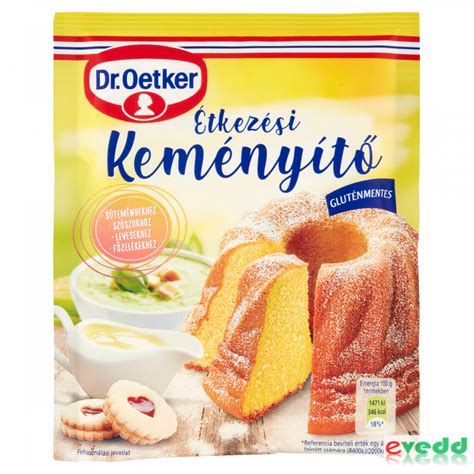 Dr. Oetker étkezési keményítő csomagolás