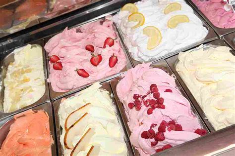 kézműves fagylalt kínálat