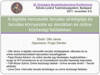 Oktatási intézmény és közösségi terek kapcsolata
