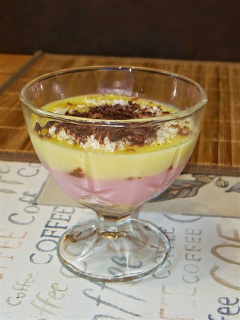 Rétegezett puding pohárban