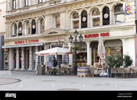 Budapest térképe, a Burger King éttermek jelölésével.