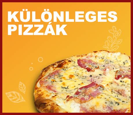 Különleges pizzák feltétezése