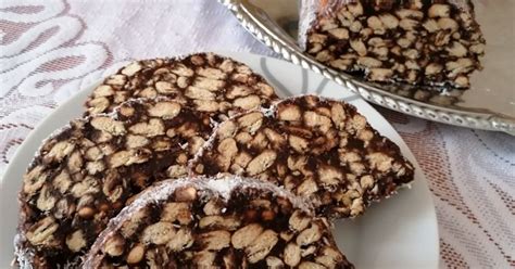 kekszszalámi porcukorban meghempergetve