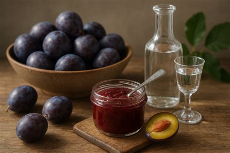 friss, válogatott gyümölcsök lekvárkészítéshez