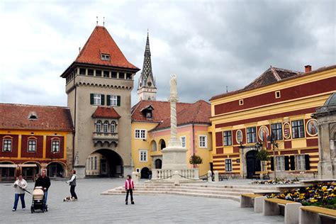 Kőszeg Jurisics tér madártávlatból