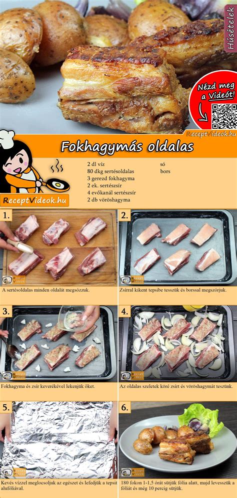 Fokhagymás tejfölös oldalas tálalva, petrezselyemmel díszítve