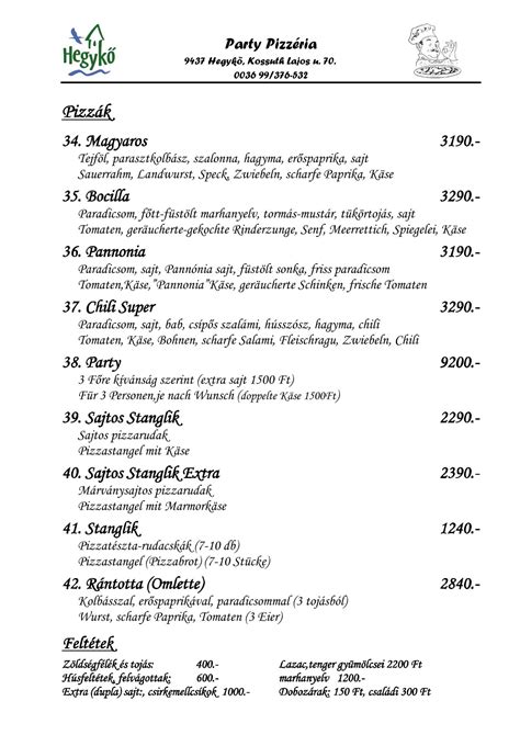 Party Pizzéria Balatonkenese homlokzat