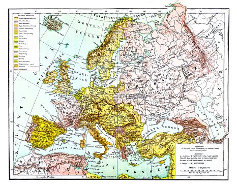 Európa térképe a 19. században