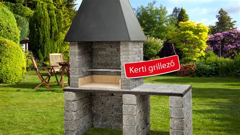 elkészült kerti grill